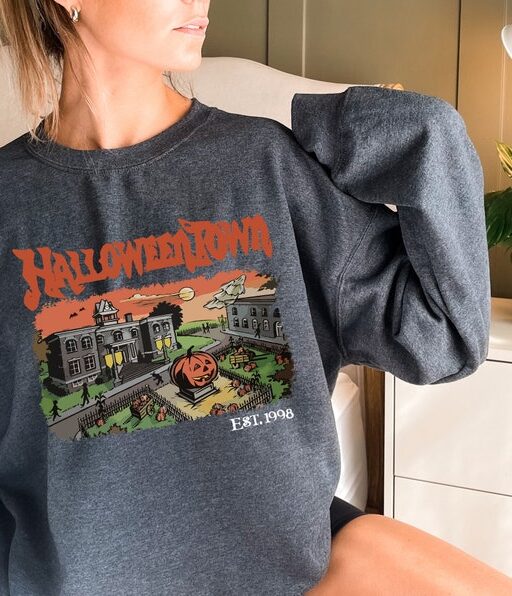 Halloweentown Est 1998 Sweatshirt and Hoodie, Halloweentown University, Retro Halloweentown Sweatshirt, Vintage Fall Sweatshirt -HC026