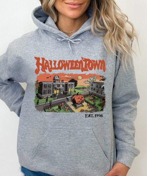 Halloweentown Est 1998 Sweatshirt and Hoodie, Halloweentown University, Retro Halloweentown Sweatshirt, Vintage Fall Sweatshirt -HC026