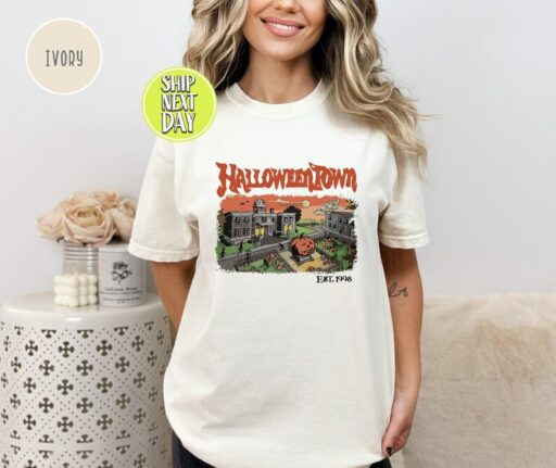 Halloweentown TShirt, Halloween Town Est 1998 Shirt, Vintage Halloween Town University T-Shirt, Pumpkin Halloweentown Tee, Retro Fall -HC026