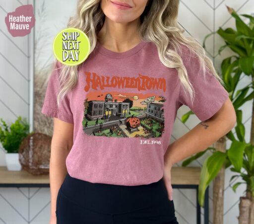 Halloweentown TShirt, Halloween Town Est 1998 Shirt, Vintage Halloween Town University T-Shirt, Pumpkin Halloweentown Tee, Retro Fall -HC026