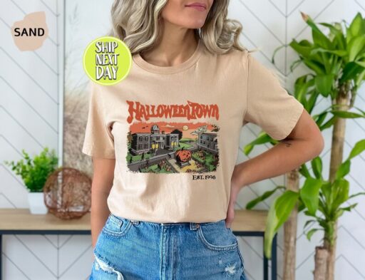 Halloweentown TShirt, Halloween Town Est 1998 Shirt, Vintage Halloween Town University T-Shirt, Pumpkin Halloweentown Tee, Retro Fall -HC026