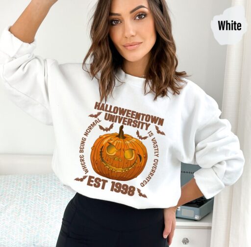 Halloweentown Est 1998 Sweatshirt and Hoodie, Vintage Halloweentown Sweatshirt,Fall Pumpkin Sweatshirt,Spooky Halloweentown University-HC031