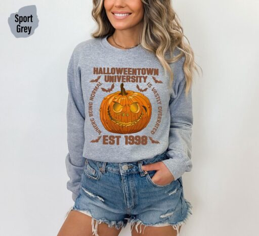 Halloweentown Est 1998 Sweatshirt and Hoodie, Vintage Halloweentown Sweatshirt,Fall Pumpkin Sweatshirt,Spooky Halloweentown University-HC031