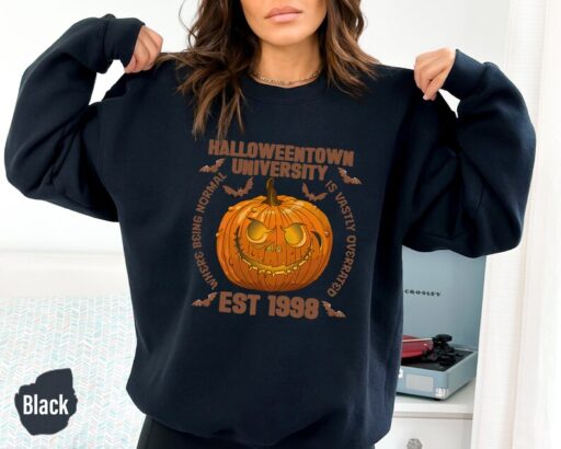 Halloweentown Est 1998 Sweatshirt and Hoodie, Vintage Halloweentown Sweatshirt,Fall Pumpkin Sweatshirt,Spooky Halloweentown University-HC031
