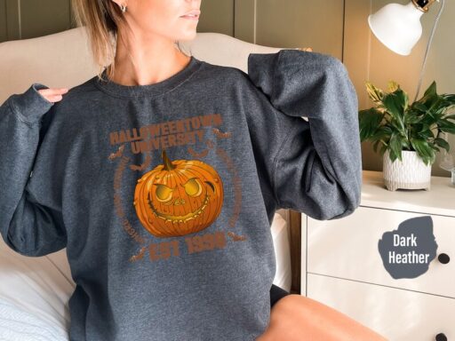 Halloweentown Est 1998 Sweatshirt and Hoodie, Vintage Halloweentown Sweatshirt,Fall Pumpkin Sweatshirt,Spooky Halloweentown University-HC031