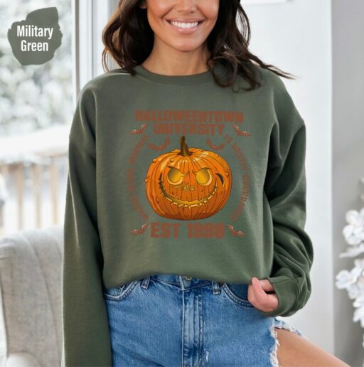 Halloweentown Est 1998 Sweatshirt and Hoodie, Vintage Halloweentown Sweatshirt,Fall Pumpkin Sweatshirt,Spooky Halloweentown University-HC031