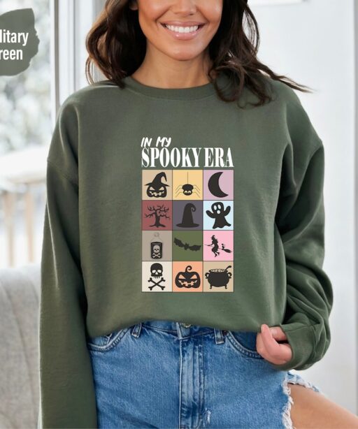 In My Spooky Era Shirt, Halloween Sweatshirt, Spooky Season Shirt, Funny Country Concert Salem Shirt,Ghost Halloween Shirt Gift,Hoodie-HC030