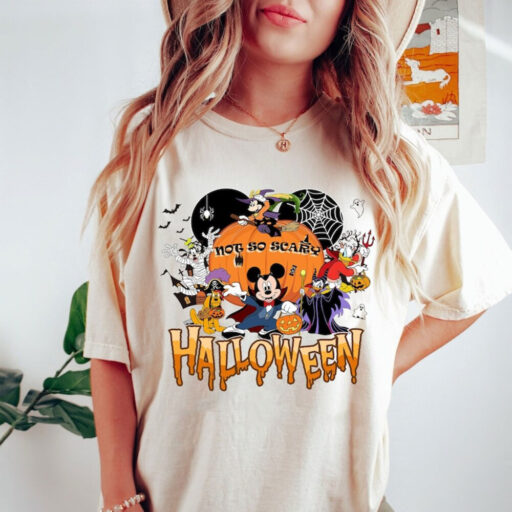 Comfort Color Mickeys Not So Scary Halloween Shirt, Disney Halloween 2023 Shirt, Disney Halloween Skeleton Shirt, Halloween Matching Shirt