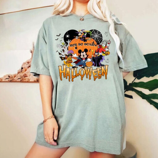 Comfort Color Mickeys Not So Scary Halloween Shirt, Disney Halloween 2023 Shirt, Disney Halloween Skeleton Shirt, Halloween Matching Shirt