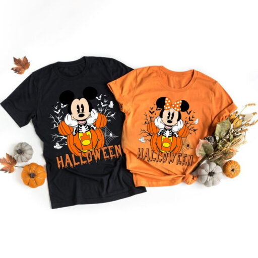 Vintage Disney Mickey and Friends Halloween Team Shirt, Disney Halloween Shirt Retro, WDW Magic Kingdom Shirt, Halloween Matching Shirt