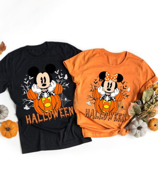 Vintage Disney Mickey and Friends Halloween Team Shirt, Disney Halloween Shirt Retro, WDW Magic Kingdom Shirt, Halloween Matching Shirt