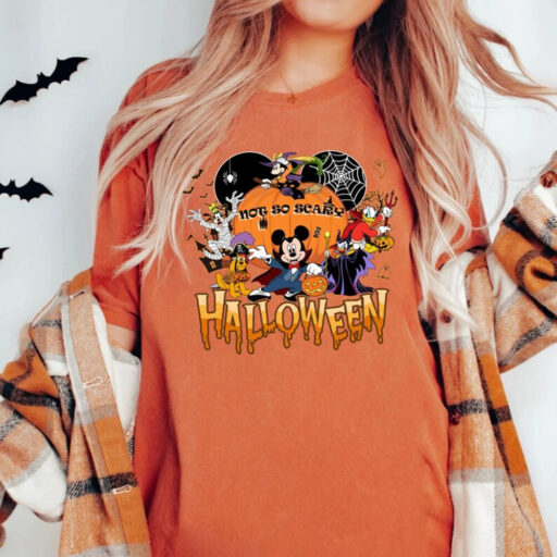 Comfort Color Mickeys Not So Scary Halloween Shirt, Disney Halloween 2023 Shirt, Disney Halloween Skeleton Shirt, Halloween Matching Shirt