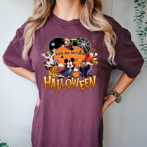 Comfort Color Mickeys Not So Scary Halloween Shirt, Disney Halloween 2023 Shirt, Disney Halloween Skeleton Shirt, Halloween Matching Shirt