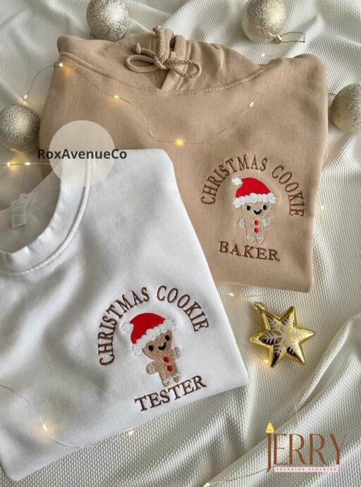 Christmas Cookie Baker Gingerbread Sweatshirt Christmas Matching Embroidered Sweatshirt Christmas Funny Sweatshirt Christmas Gift