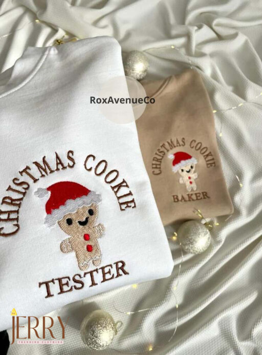 Christmas Cookie Baker Gingerbread Sweatshirt Christmas Matching Embroidered Sweatshirt Christmas Funny Sweatshirt Christmas Gift