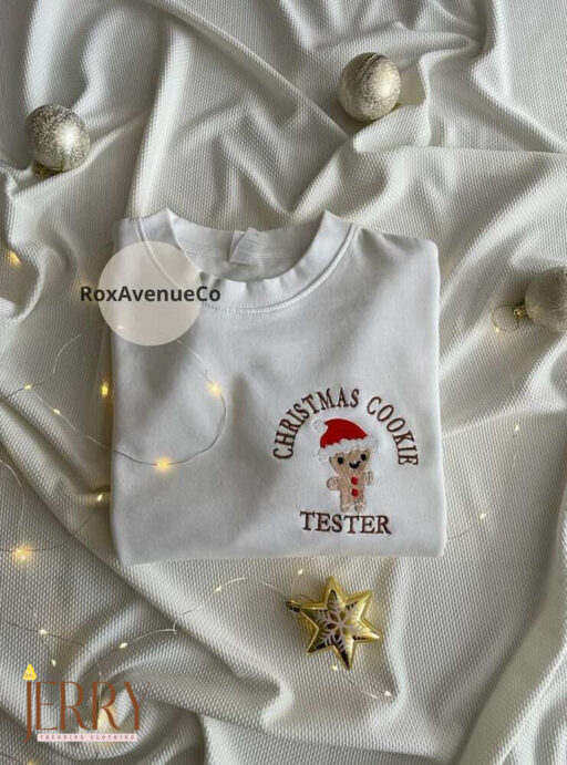 Christmas Cookie Baker Gingerbread Sweatshirt Christmas Matching Embroidered Sweatshirt Christmas Funny Sweatshirt Christmas Gift