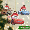 Christmas Disney Cars Character Acrylic Ornament, Lightning McQueen Xmas Ornament, Cars Birthday Ornament, Disney Lover Gift