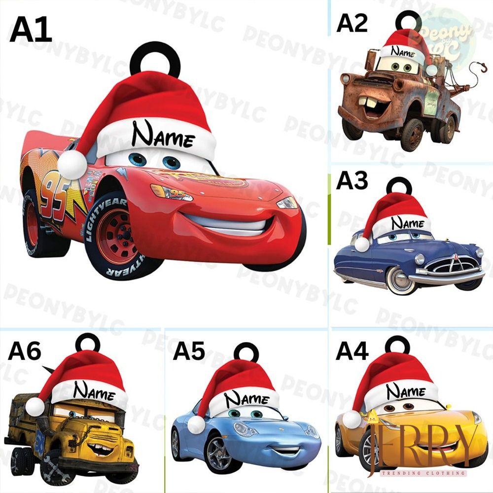Christmas Disney Cars Character Acrylic Ornament, Lightning