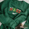 Cute Christmas Grinch Nike Embroidered Sweatshirt