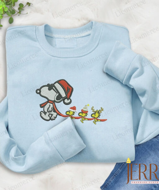 Embroidered Christmas clothings | Christmas Embroidered Crewneck | Holiday crewneck