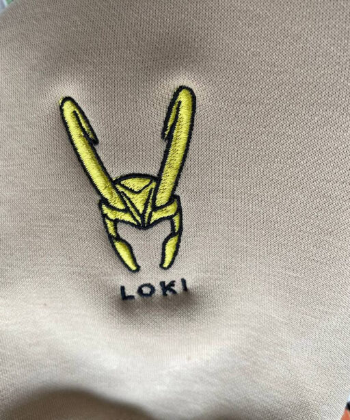 Loki x Nike Swoosh Movie Embroidered Sweatshirt, Marvel Universe  Embroidered Shirt, Nike Inspired Embroidered Shirt - Small Gifts Great Love