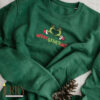 Merry Grinchmas Embroidered Sweatshirt, Grinch Shirt