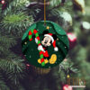 Mickey Mouse Christmas Decorations Ceramic Circle Ornament, Disney Christmas Ornaments, Disney Xmas Decorations