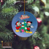 Minnie And Mickey Mouse Disney 100 Ceramic Circle Ornament, Disney Christmas Ornaments, Disney Christmas Tree Decorations