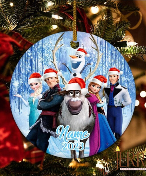 Personalized Frozen Ornament, Elsa Christmas Ornament, Anna Ornament, Disney Xmas Gift, Girl Named Ornament, Disney Christmas Gift