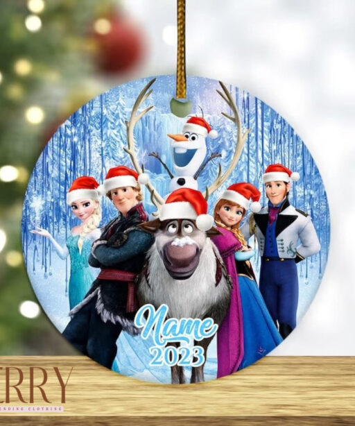 Personalized Frozen Ornament, Elsa Christmas Ornament, Anna Ornament, Disney Xmas Gift, Girl Named Ornament, Disney Christmas Gift