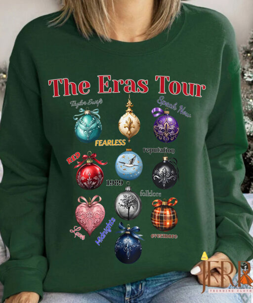 The Eras Tour Cute Christmas Ornaments Sweatshirt