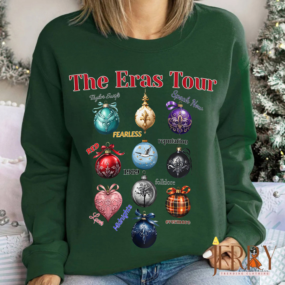 The Eras Tour Cute Christmas Ornaments Sweatshirt