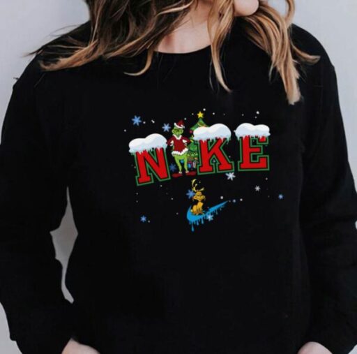 Grinch Christmas Snow Sweatshirt 2022 Cute Santa