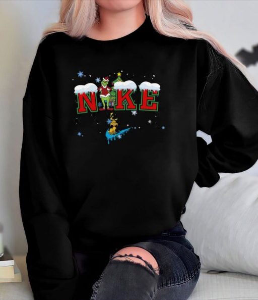 Grinch Christmas Snow Sweatshirt 2022 Cute Santa