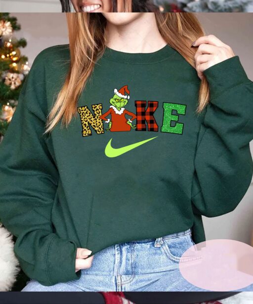 Grinch Christmas Snow Sweatshirt Sweatshirts Santa Family Tee Hoodie Unisex