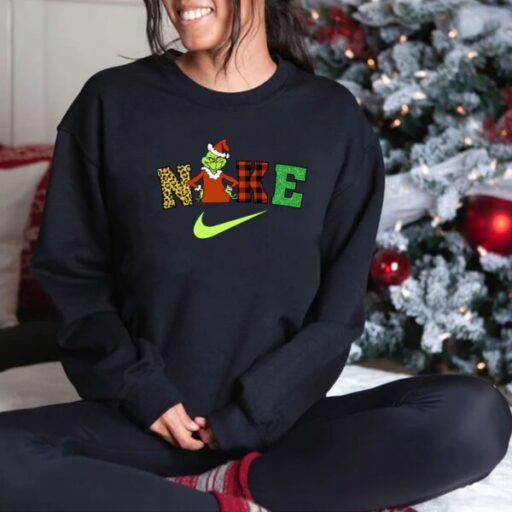 Grinch Christmas Snow Sweatshirt Sweatshirts Santa Family Tee Hoodie Unisex