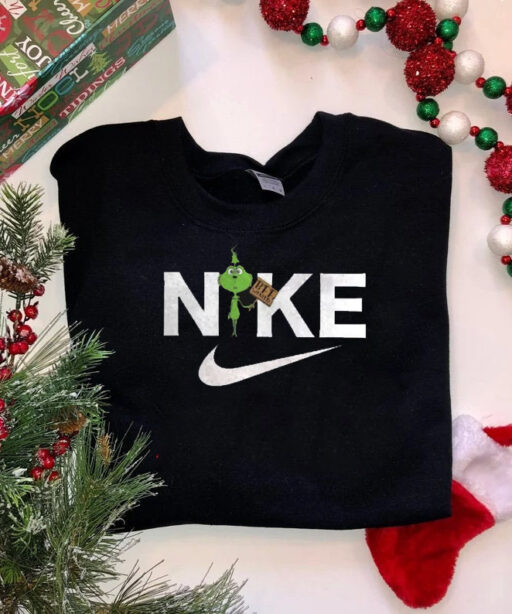 BFF Grinch Nike Print Sweatshirt