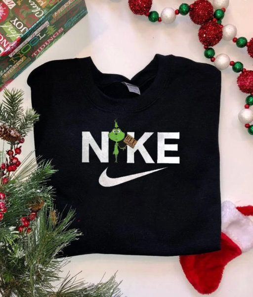 BFF Grinch Nike Print Sweatshirt