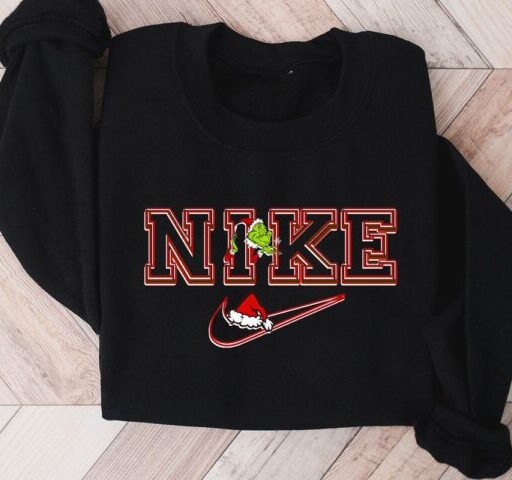 Nike Grinch Christmas Hat Print Sweatshirt