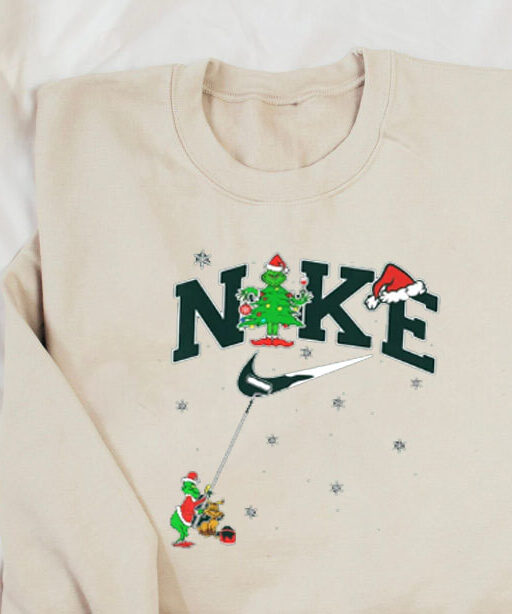 Nike Grinch Disguise Christmas Tree Sweatshirt