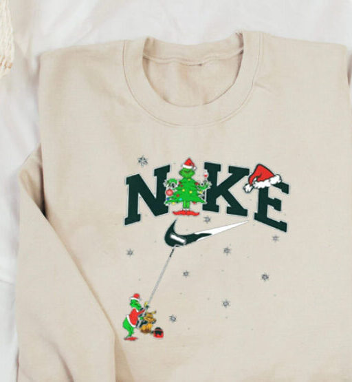 Nike Grinch Disguise Christmas Tree Sweatshirt