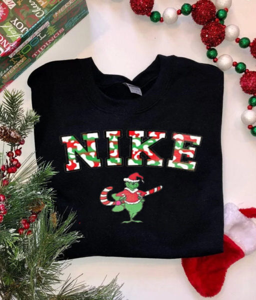 Nike Cow Grinch Christmas Sweatshirt