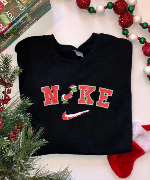 Funny Nike Grinch Xmas Sweatshirt