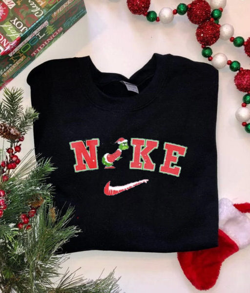 Funny Nike Grinch Xmas Sweatshirt