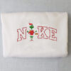Vintage Red Nike Grinch Christmas Embroidered Sweatshirt
