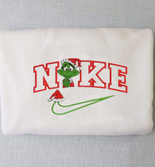 Hat Christmas Nike Grinch Sweatshirt Embroidered