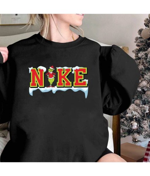Vintage Snow Melting Grinch Christmas Sweatshirt