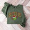 Vintage Christmas Santa Grinch Nike Sweatshirt