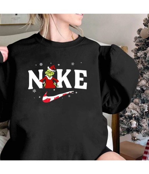 Vintage Nike Matching Funny Grinch Christmas Sweatshirt