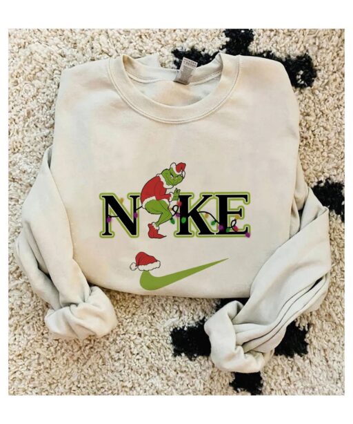 Vintage Nike Sweatshirt Matching Funny Grinch